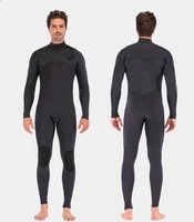 Baju selam selancar Neoprene kualitas tinggi, pakaian selancar batu kapur ritsleting dada 3/2mm dapat disesuaikan