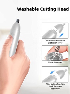 वायरलेस रिचार्जेबल वाटरप्रूफ नाक के बाल ट्रिमर - Product Image 2