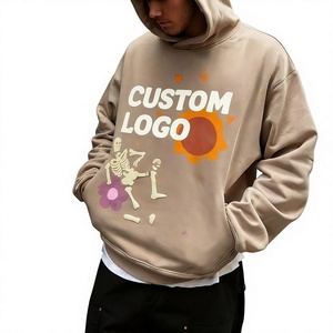 Sudadera de Algodón con Forro Polar para Hombre, Estampada con Logotipo Personalizado, Bordada, Informal, de Invierno, Talla Grande - Product Image 1