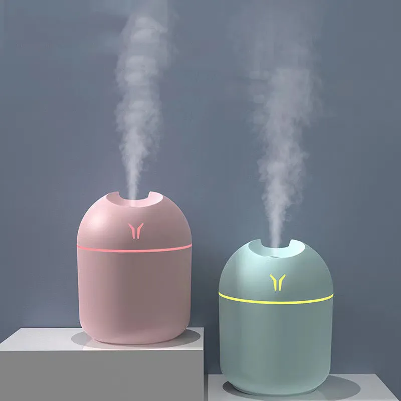 पोर्टेबल रंगीन एलईडी प्रकाश मिनी 250ml h2o स्प्रे धुंध पत्ती humidifier कार यूएसबी शांत धुंध हवा Humidifier