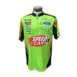 เสื้อโปโลสำหรับ F1เสื้อทีมรถจักรยานยนต์เสื้อพิทของทีมชุดแข่งแบบออกแบบได้ตามต้องการ
