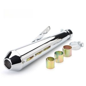 Tubo de Escape Estilo Cola de Pez Vintage, Apto para Harley, Triumph Scrambler, Modificación de Accesorios Moto Guzzi, Escape de Motocicleta - Product Image 6