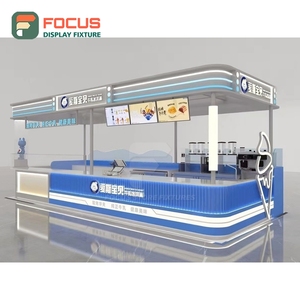 Professional Coffee Merchandise Display Rack Tempered Glass Front Branded Product Area Coffee Shop Display Rack - Product Image 2