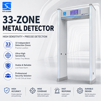 Détecteur de métaux à 33 zones avec système de surveillance de sécurité en temps réel via réseau PC en option OEM/ODM