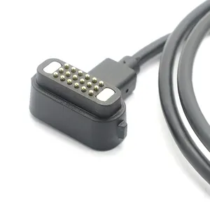 High Speed 18 Pin Pogo Pin 3.1 Data Transfer Type C Male To Magnetic Pogo Pin Cable For Mobile Phone