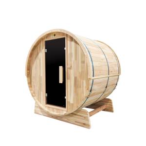 Sauna de Barril de Cedro Moderna para Exteriores Royal Saunas para 4 Personas |   Spa de Bienestar Ecológico de Madera Sólida para Parques y Jardines - Product Image 2