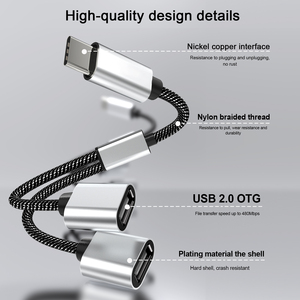 <span class=keywords><strong>Cable</strong></span> adaptador OTG de carga PD de 18W, compatible con Samsung, Galaxy S22, Note10, <span class=keywords><strong>Google</strong></span> <span class=keywords><strong>Chromecast</strong></span>, trenzado de nailon duradero C - Product Image 6