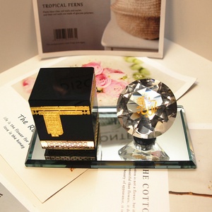 2025 New Supplies <b>Crystal</b> Glass Carved <b>Moon</b> Eid Mubarak Elegant Ramadan Home Decoration - Product Image 2