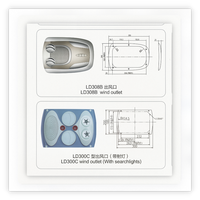 Ventilation de luxe pour autocar avec lampe de lecture LED et haut-parleur, compatible avec les accessoires intérieurs des bus Yutong, King Long, Higer