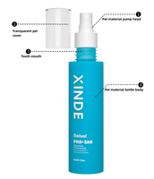 Vente en gros de flacons pulvérisateurs cosmétiques en PET personnalisés, flacons pulvérisateurs d'huile capillaire, flacons pulvérisateurs à fine brume pour l'emballage des soins de la peau, 100 ml, 150 ml, 200 ml