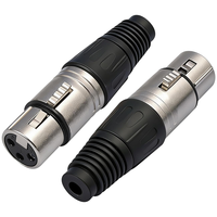 Connecteurs XLR, fiches XLR 3 broches mâle/femelle, connecteur de câble audio pour microphone, prise audio, connecteur de microphone DMX