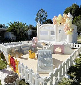 Équipement de jeu mou Offre Spéciale Ensemble de jeu doux terrain de jeu intérieur bon marché Les tout-petits jeu doux d'intérieur fosse à balles rondes avec toboggan - Product Image 1