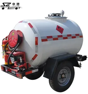 Mini lkw traktor kraftstoff tank jet kraftstoff anhänger