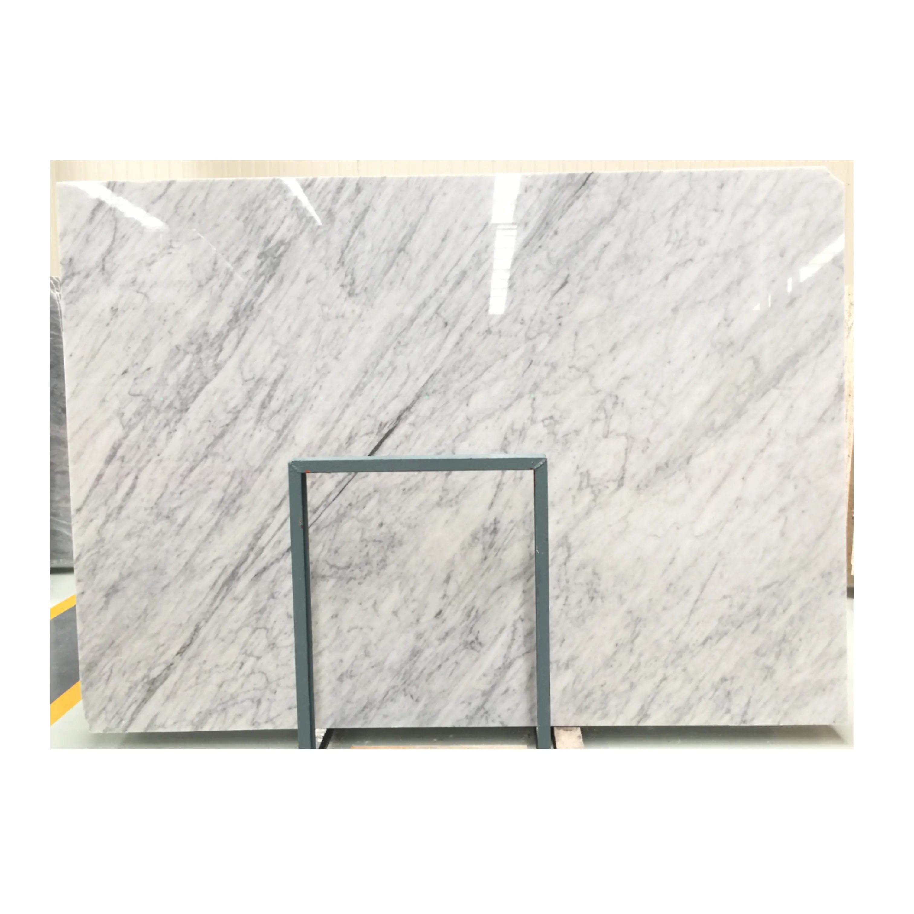 Kunden spezifische natürliche italienische Steinplatten Italien Bianco Carrara Bodenfliesen White House Marmor