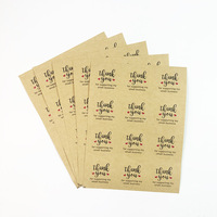 Cartes de remerciement et autocollants personnalisés avec logo pour petites entreprises