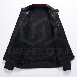 Chaquetas de piel de oveja de alta calidad para hombre con logotipo personalizado, cuello levantado, cremallera de invierno, estilo OEM, suministro de fábrica - Product Image 3