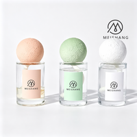 Bouteille diffuseur d'arômes en verre transparent 30ml 50ml 80ml 100ml vide, non inflammable, avec bouchon Gypsum Planet pour parfum d'intérieur