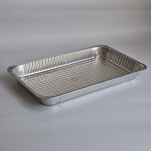 Confezione da 25 Vaschette in Alluminio Grandi 21x13 Pollici, 3 Misure, Vassoi Monouso per Alimenti con Coperchio in Alluminio - Product Image 3