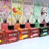 Vente flash - Désodorisant d'air en verre de 120 ml - Longue durée - Pour voiture, maison, hôtel - SOCELI