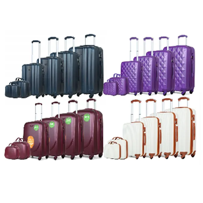 Хорошая цена полный размер характеристики сумки для путешествий жесткий корпус багаж шесть штук набор чемоданов