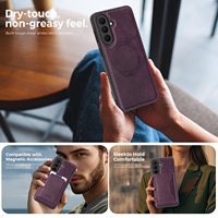 Étui magnétique en cuir PU pour Samsung Galaxy A57, compatible avec Samsung A37 A17 A56 A36 A26 A55 A35, étui fin antidérapant pour affaires