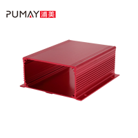 Boîtier de carte PCB en aluminium extrudé PA112 PUMAY 88*39, finition sablée/brossée, certifié ROSH, service OEM pour machine CNC d'entrée de gamme