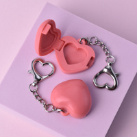 C-Unique – Emballage vide en forme de cœur pour baume à lèvres, gloss, blush, maquillage et crème à lèvres, personnalisable avec logo