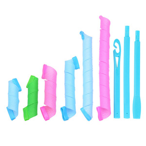 Rizadores de Cabello sin Calor Personalizados al por Mayor, Juego de Rodillos para Cabello DIY en Espiral y Ondulados, Rodillos Mágicos de Múltiples Tamaños con Ganchos de Estilizado - Product Image 4