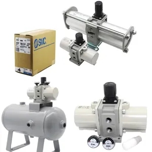 <strong>Smc</strong> Pneumatics Original Booster Valve VBA43A-04 With Watch And Muffler VBA