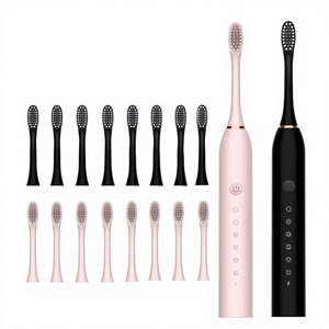 <span class=keywords><strong>Brosse</strong></span> à dents sonique <span class=keywords><strong>3D</strong></span> à 360 degrés, tête de <span class=keywords><strong>brosse</strong></span> à 3 côtés, 5 modes, rechargeable, type C, <span class=keywords><strong>brosse</strong></span> à dents électronique à nettoyage en profondeur, douce - Product Image 1