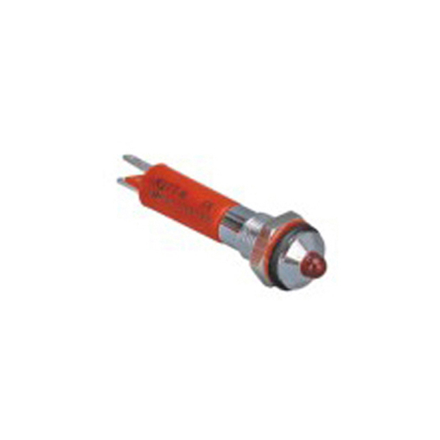 6mm Red Green Electric Oven Indicator Light 12V 24V 220V DC LED Pilot Lamp Elevator Indicator Lamp Metal Housing Ball Head