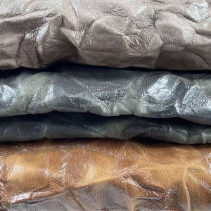 सोफे परिधान बैग के लिए विंटेज 3 डी रेक्सिन पु चमड़े के कपड़े प्राकृतिक झुर्रियों की शैली-सिंथेटिक चमड़े उत्पाद - Product Image 6