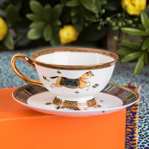 Wholesale Luxury Turkish Bone China <b>Dinnerware</b> <b>Set</b> Porcelain <b>Dinnerware</b> <b>Sets</b> for Restaurants Cup Kit Included - Product Image 3