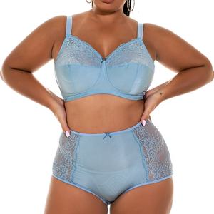 Conjunto de Sujetador sin Varillas para Mujer, Talla Grande, Lencería Sexy, Conjunto de Sujetador y Braguitas Talla Grande DD - Product Image 1