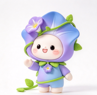 Figurine de collection OEM personnalisée en PVC et ABS, série Blind Box, personnage mignon Morning Glory, jouet artistique en vinyle, création sur mesure en usine