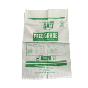 Water Proof Polypropylene Bags White Plastic Packaging Sack Pp Woven Bag For Sugar Salt With Pe Liner