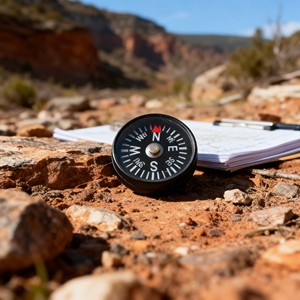 Brújula para Kit de Supervivencia con Contenedor Impermeable para Proteger el Instrumento en Condiciones Extremas al Aire Libre - Product Image 1