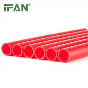 IFAN Factory Floor Heating System 16-32mm Red Color Plastic PEX PERT Pipe Para Água Quente