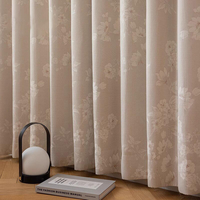 Élégant panneau occultant jacquard floral Magnolia à forte occultation pour salon et décoration intérieure
