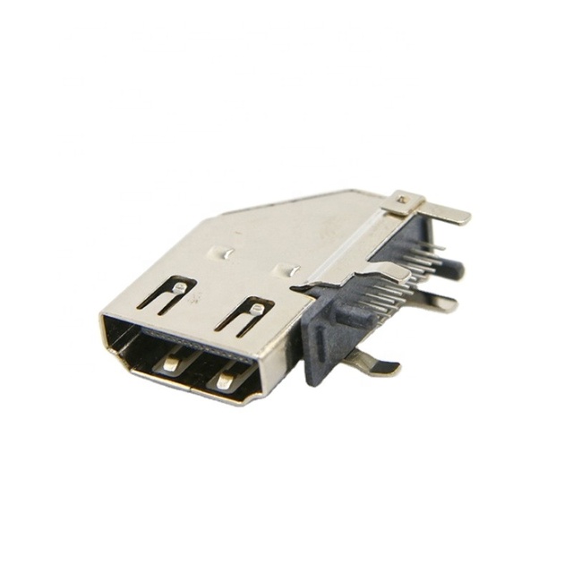 19Pin Female Socket Right Angle PCB Mount Connector for HDTV Monitor