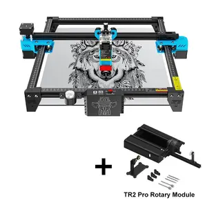 Twoels mesin pemotong laser 10W, mesin pemotong laser desain perakitan mudah, profil aluminium + suku cadang plastik