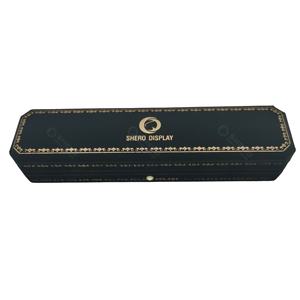 Boîte octogonale en velours noir de luxe coffret cadeau complet emballage de bijoux boîte de bague collier bracelet boucle d'oreille bracelet - Product Image 5