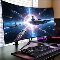 Moniteur de jeu incurvé 27/32/34 pouces 2K/4K/5K Ordinateur 144HZ 165HZ Moniteurs de jeu LCD