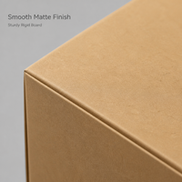 Boîte cadeau pliable magnétique en kraft avec poignée, en matériau recyclé, insert personnalisé, emballage portable et écologique pour bougies