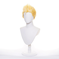 Perruque de cosplay Hanagaki Takemichi, cheveux courts blonds, de Tokyo Revengers