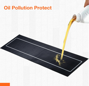 Tapis de moto MD Brand MD-R1128 78 x 31 pouces, imperméable, antidérapant, protection de sol de garage de moyenne intensité, utilisation en intérieur, 1 an - Product Image 4