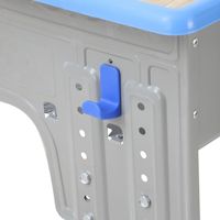 Ensemble de chaise et de bureau d'école simple/double pour les élèves du primaire et du secondaire, bureau d'étude en métal réglable en hauteur avec un design moderne