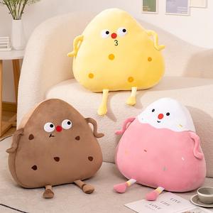 Super suave oso almohada sofá cojín lindo Cheesecake dibujos animados personalizado juguete <span class=keywords><strong>de</strong></span> peluche fabricante muñeca juguete <span class=keywords><strong>de</strong></span> peluche - Product Image 1