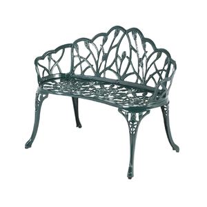 ม้านั่งในสวนทำจากอลูมิเนียมหล่อพร้อมที่วางเก้าอี้กลางแจ้งที่กันน้ำได้สำหรับสวนสนามหลังบ้าน - Product Image 1