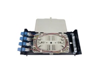Boîtier de terminaison fibre optique LC 8 ports, boîtier de distribution de fibre optique mural intérieur avec adaptateurs LC et pigtails préchargés